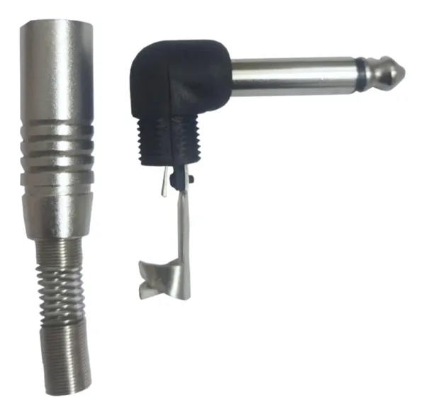Kit 20 Plugs P10 L 90º Ninja Santo Ângelo Mono Latão - Imagem 4