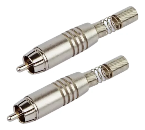 Plug Santo Angelo 1 Par Plug Rca 6mm 1 Par Plug P10 L90º Mon - Imagem 4