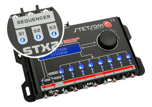 Crossover Processador Audio Digital Equalizador Stx2848 Stetsom - Imagem 5