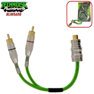 Cabo Y Rca Technoise Blindado 2 Macho 1 Femea Serie 400 Pro