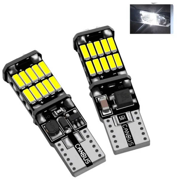 Lampada Led Pingo T10 W5w 26-smd 4014 Canbus Branco