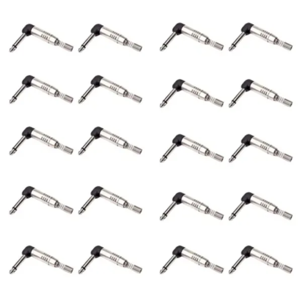 Kit 20 Plugs P10 L 90º Ninja Santo Ângelo Mono Latão - Imagem 6