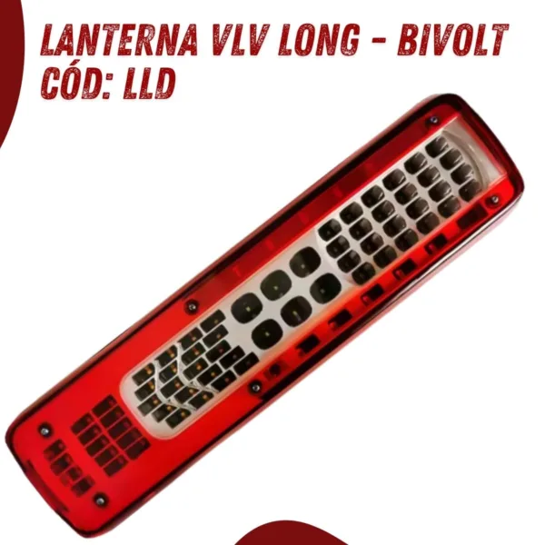 Par de Lanternas Traseira Caminhão Volvo Vlv Long Fh/fm/vm Led Bivolt - Imagem 3